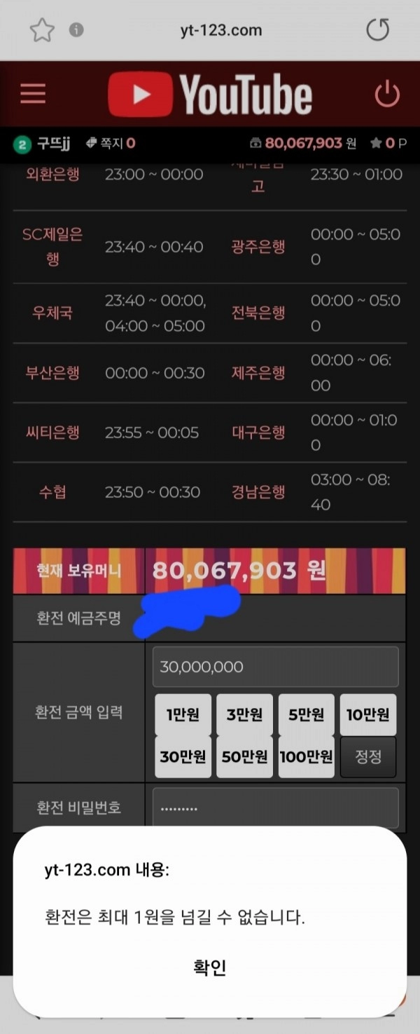 유투브먹튀